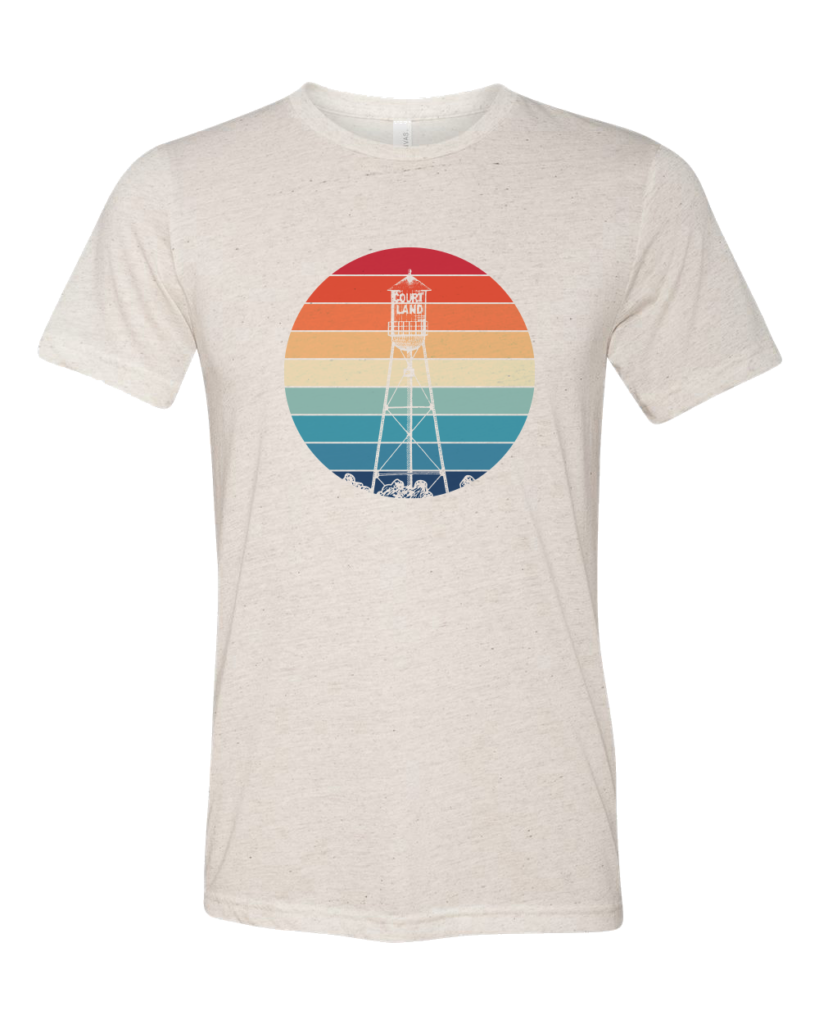 CourtlandKansasWatertowerRetroShirt