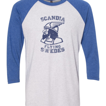 Scandia Swedes 3/4 Length Sleeve Baseball T-Shirt