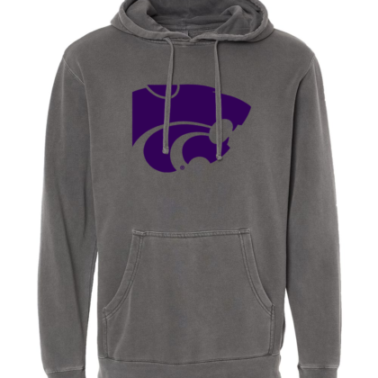 Black Washed Hoodie K-State PowerCat