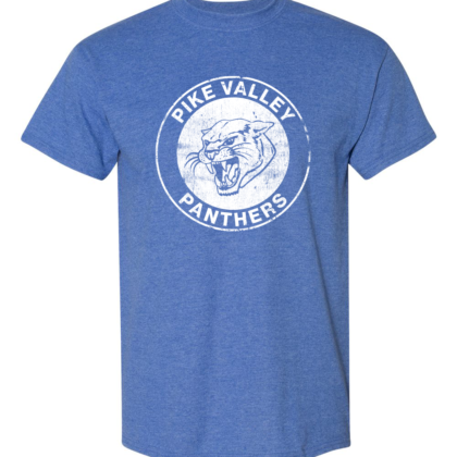 Vintage Pike Valley Panthers Circle Adult Blue
