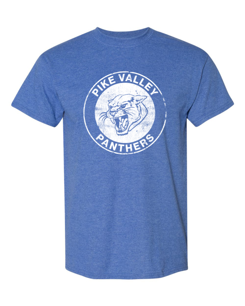 Vintage Pike Valley Panthers Circle Adult Blue