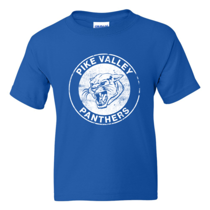 Vintage Pike Valley Panthers Circle YOUTH Blue