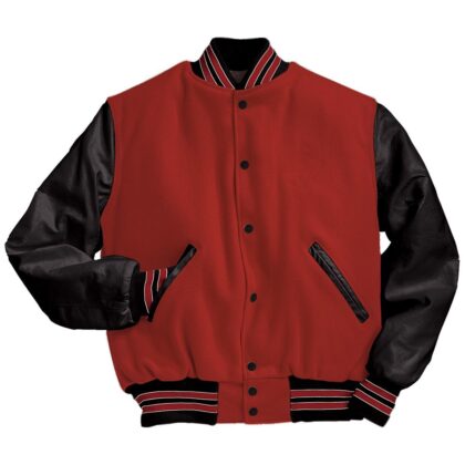 Rock Hills High School scarlet and black letter jacket