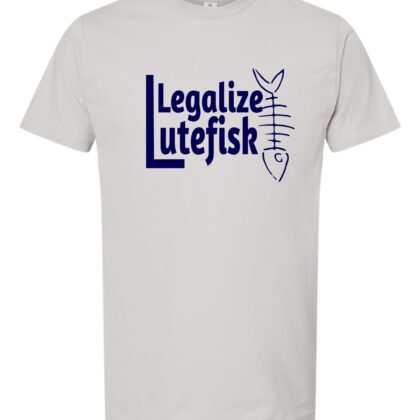 Legalize Lutefisk Jersey Tee, Silver