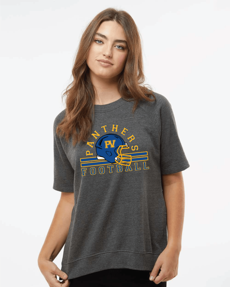 PV Football - Women's French Terry Short Sleeve Crewneck Pullover