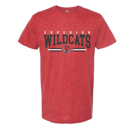 Superior Wildcats Tee, Collegiate Text