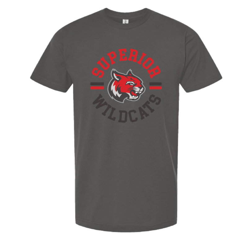 Superior Wildcats Tee, Circle Crest - Image 2