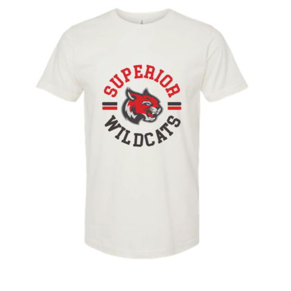 Superior Wildcats Tee, Circle Crest
