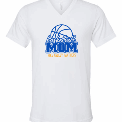 Pike Valley Basketball Mom V-neck