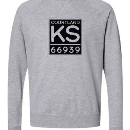 Courtland Kansas Sweatshirt - Heather Grey